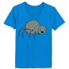 Ladies’  Junior Fine Jersey V-Neck Longer Length T-Shirt Thumbnail