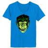 Ladies’  Junior Fine Jersey V-Neck Longer Length T-Shirt Thumbnail