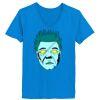 Ladies’  Junior Fine Jersey V-Neck Longer Length T-Shirt Thumbnail