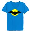 Ladies’  Junior Fine Jersey V-Neck Longer Length T-Shirt Thumbnail