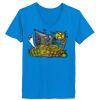 Ladies’  Junior Fine Jersey V-Neck Longer Length T-Shirt Thumbnail