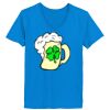 Ladies’  Junior Fine Jersey V-Neck Longer Length T-Shirt Thumbnail