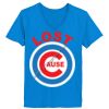 Ladies’  Junior Fine Jersey V-Neck Longer Length T-Shirt Thumbnail