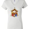 Women's Short Sleeve V-Neck T-Shirt Thumbnail